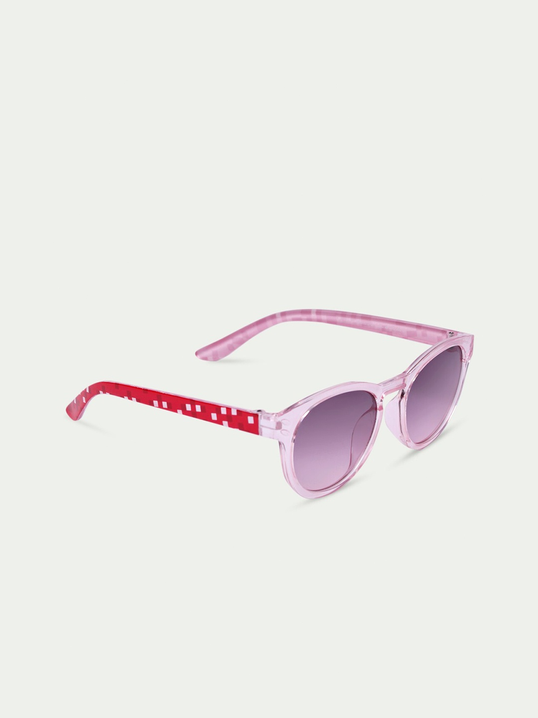 

DukieKooky Unisex Kids Purple Lens & Pink Wayfarer Sunglasses DKSG321F-Pink