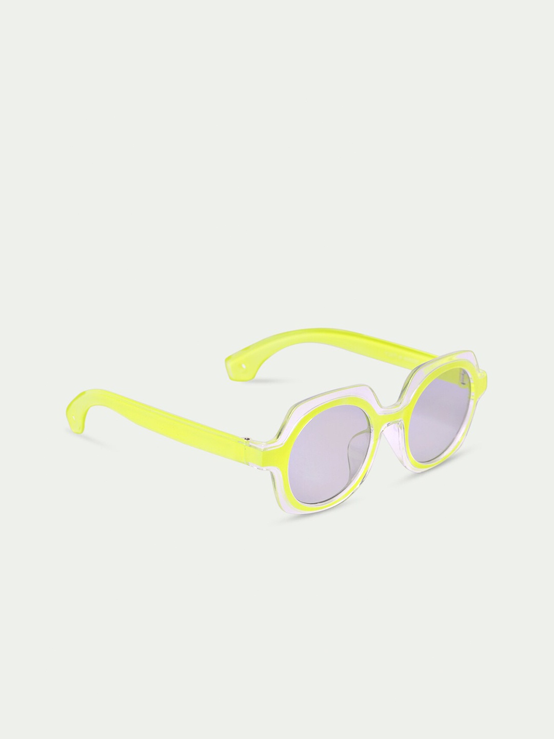 

DukieKooky Kids Grey Lens & Yellow Round Sunglasses with UV Protected Lens DKSG316D