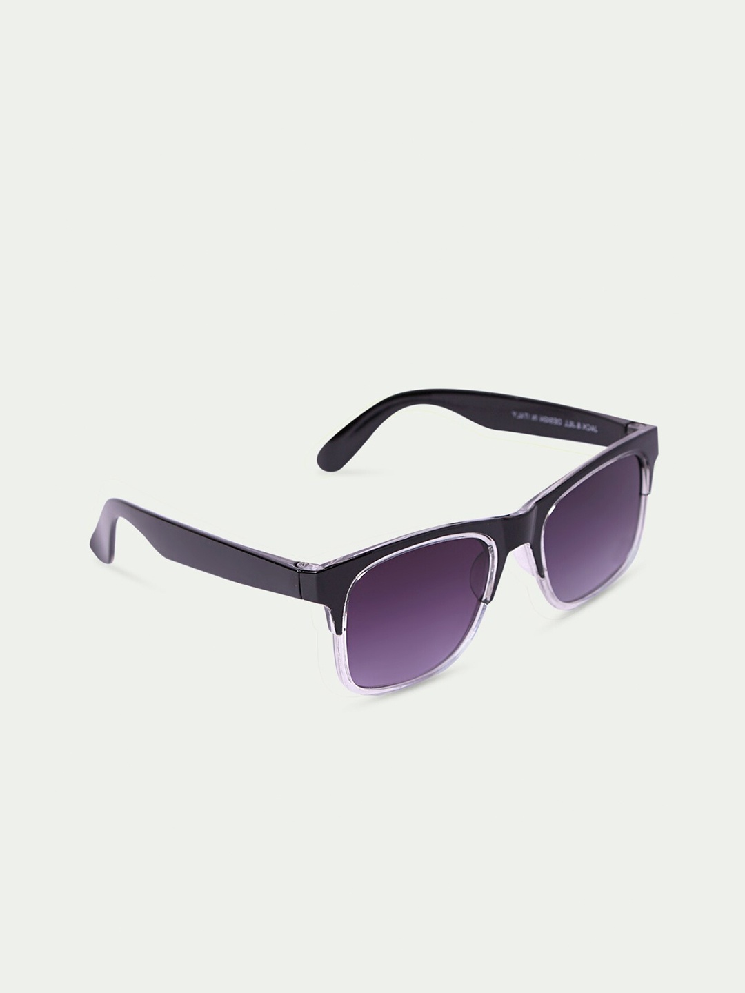 

DukieKooky Unisex Kids Purple Lens & Black Wayfarer Sunglasses DKSG318F
