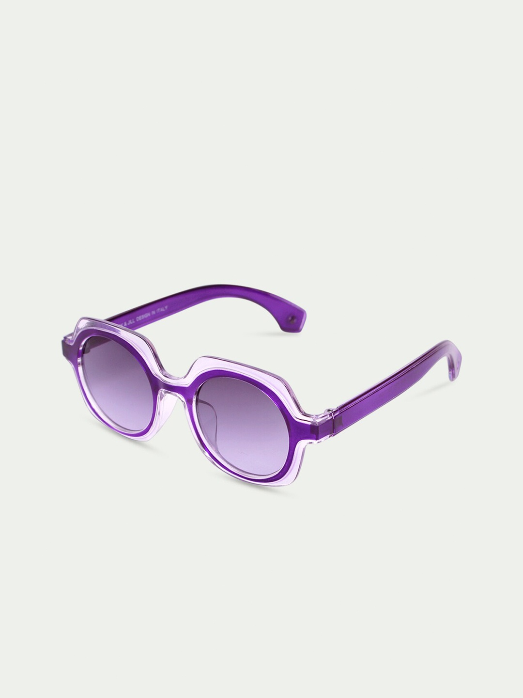 

DukieKooky Kids Grey Lens & Purple Round Sunglasses with UV Protected Lens DKSG316G