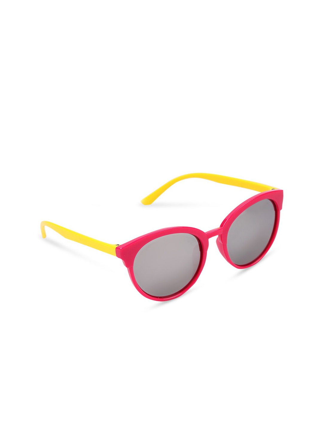 

DukieKooky Unisex Kids Grey Lens & Pink Wayfarer Sunglasses with UV Protected Lens