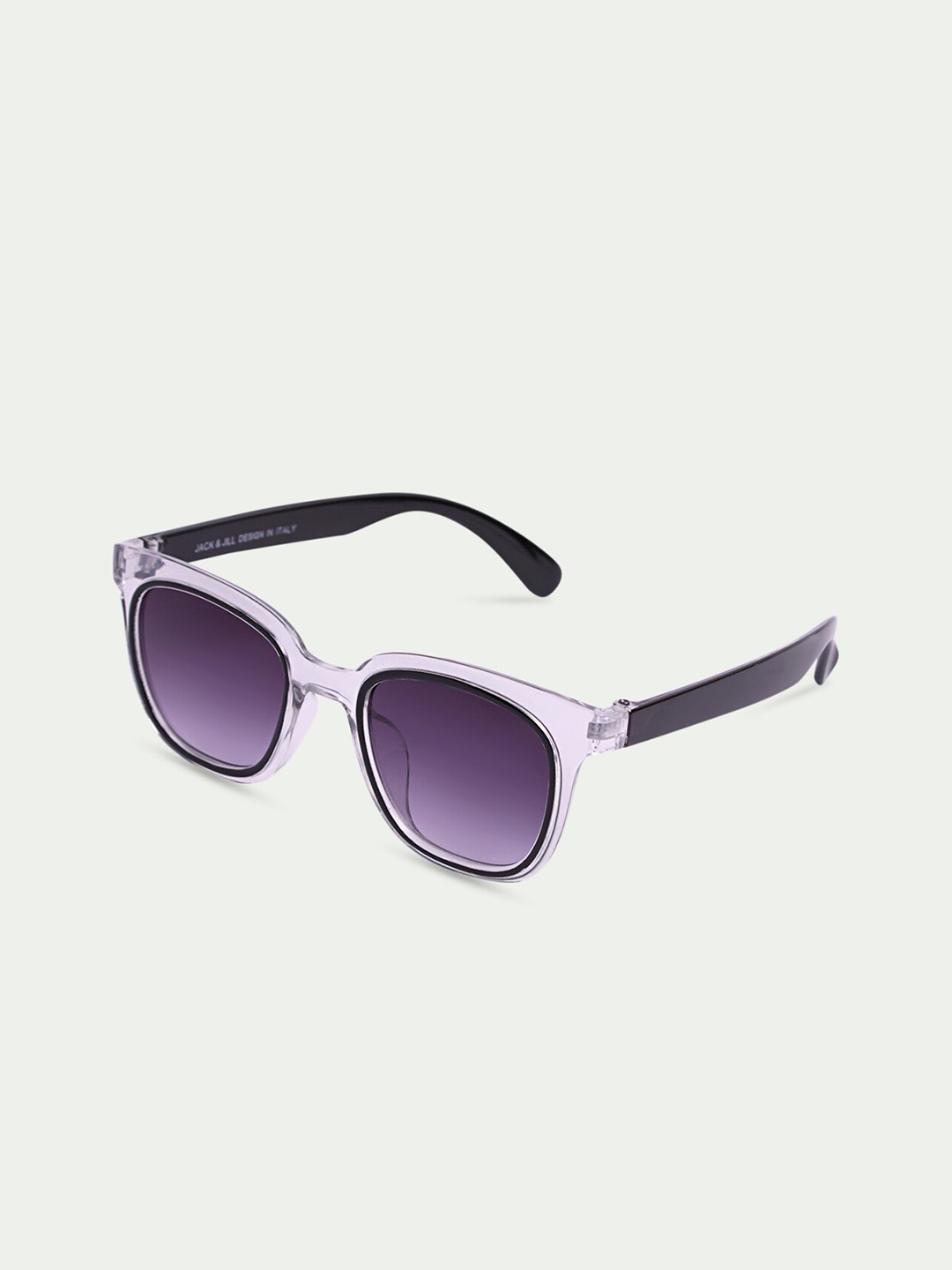 

DukieKooky Unisex Kids Purple & Black Wayfarer Sunglasses with UV Protected Lens -DKSG317F