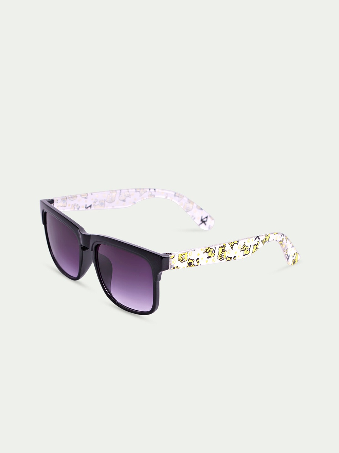 

DukieKooky Unisex Kids Black Lens & Black Wayfarer Sunglasses with UV Protected Lens