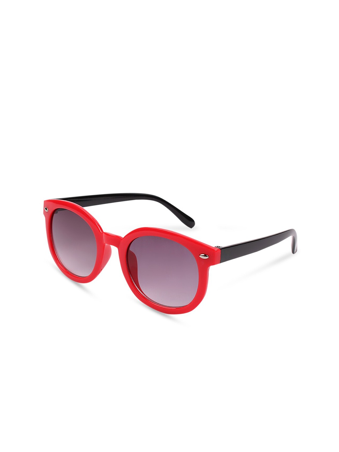 

DukieKooky Unisex Kids Grey Lens & Red Wayfarer Sunglasses DKSG331F-Grey