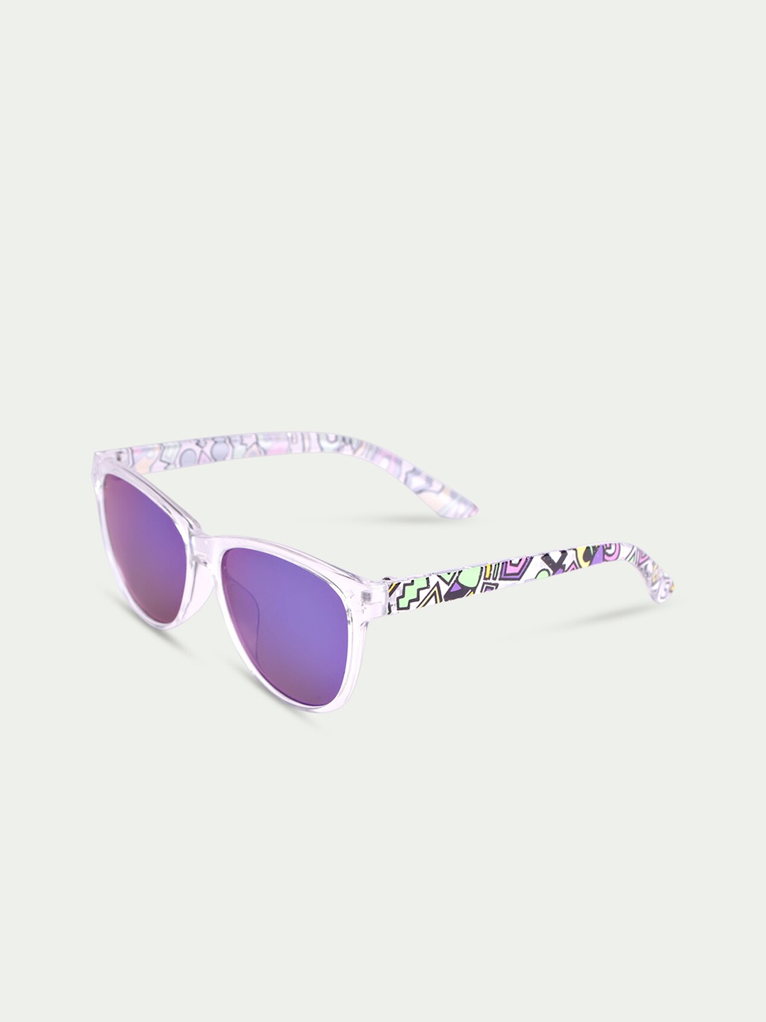 

DukieKooky Unisex Kids Blue Lens & Purple Wayfarer Sunglasses DKSG322G-Blue