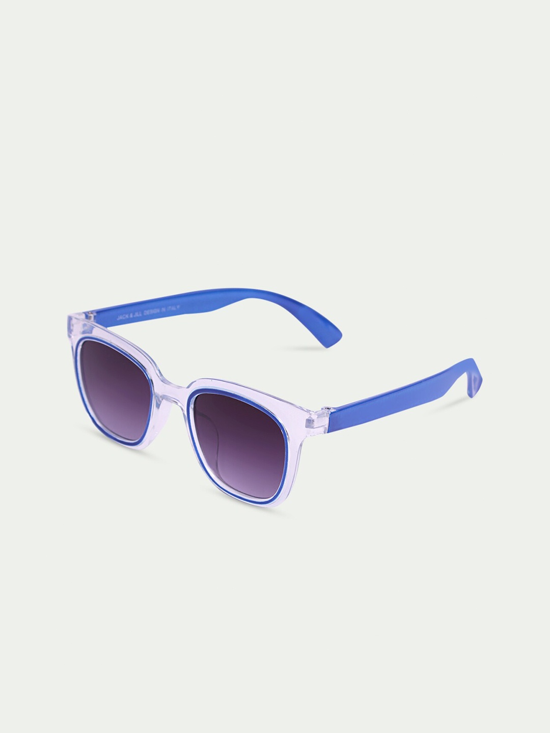 

DukieKooky Unisex Kids Purple Lens & Blue Wayfarer Sunglasses - DKSG317H