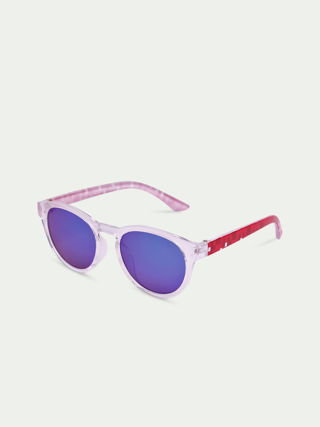 

DukieKooky Unisex Kids Blue Lens & Red Wayfarer Sunglasses with UV Protected Lens