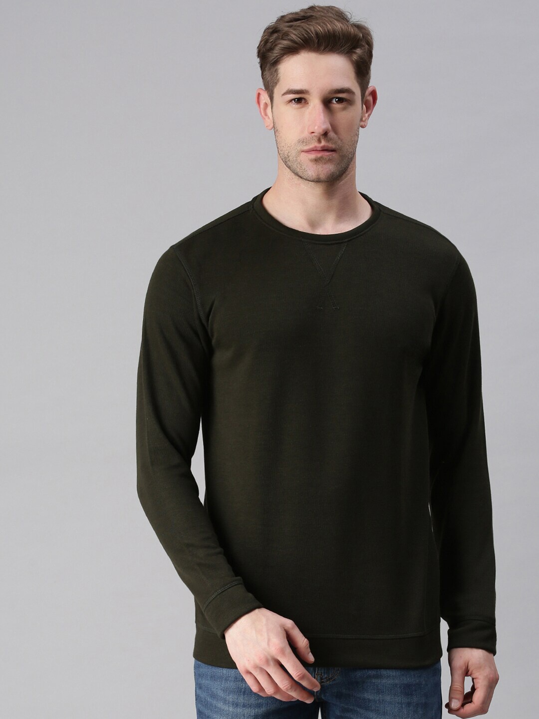 

SHOWOFF Men Green Sweatshirt