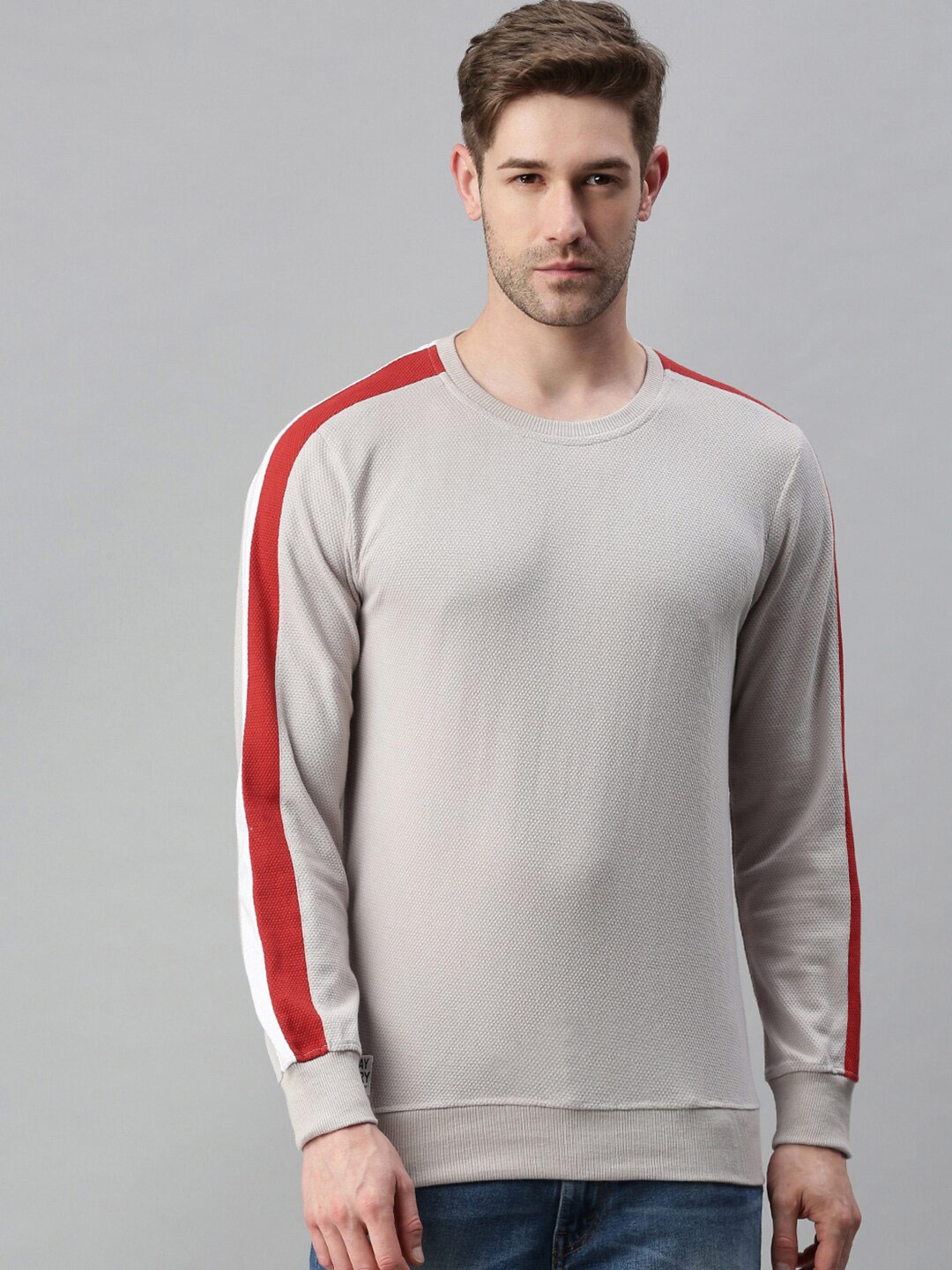 

SHOWOFF Men Grey Sweatshirt