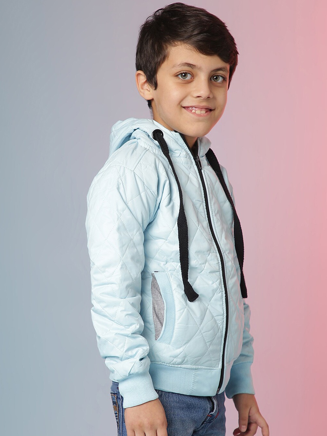 

Instafab Boys Blue Outdoor Bomber Jacket