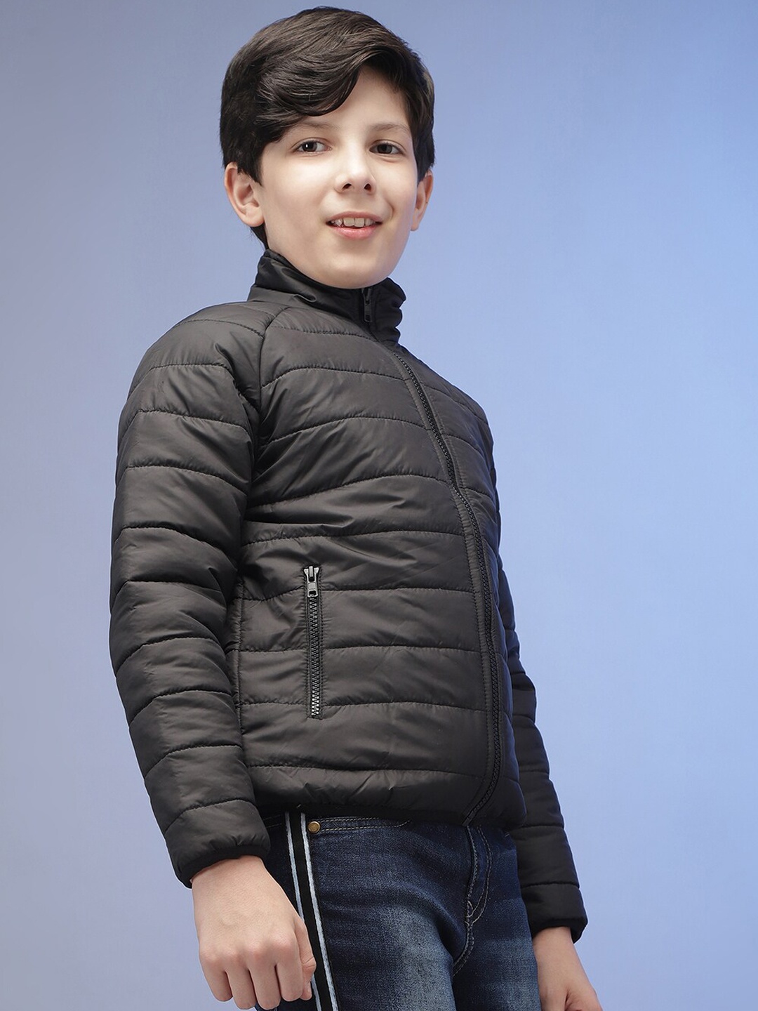 

Instafab Boys Grey Windcheater Outdoor Puffer Jacket