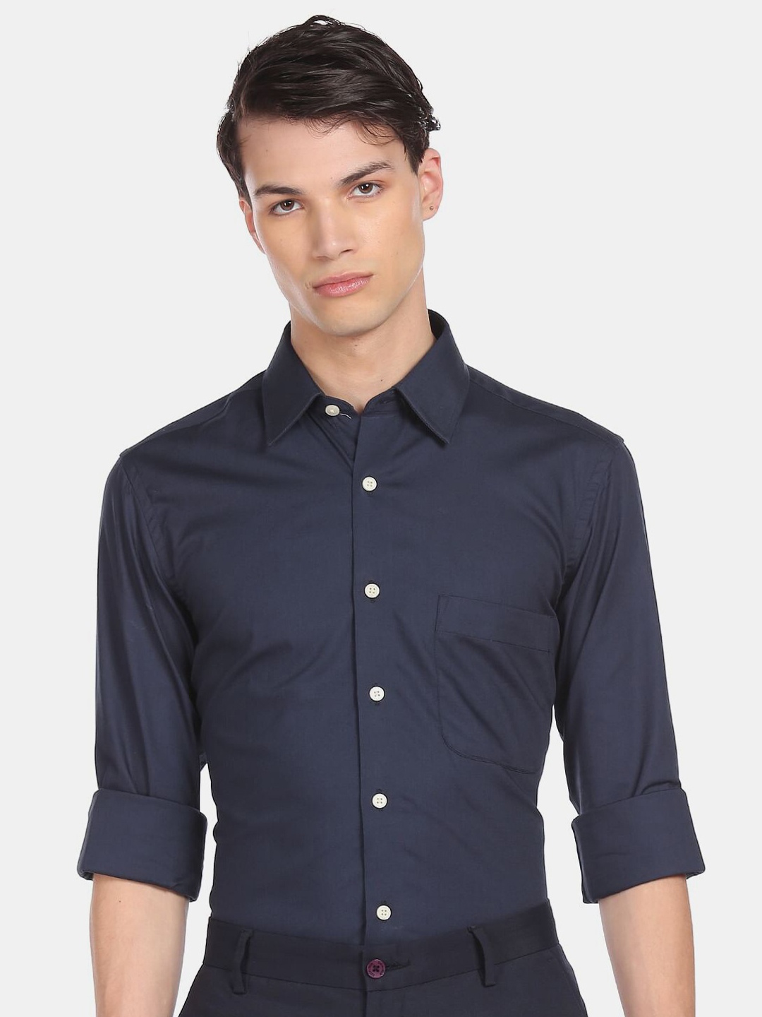 

Arrow Men Blue Pure Cotton Casual Shirt