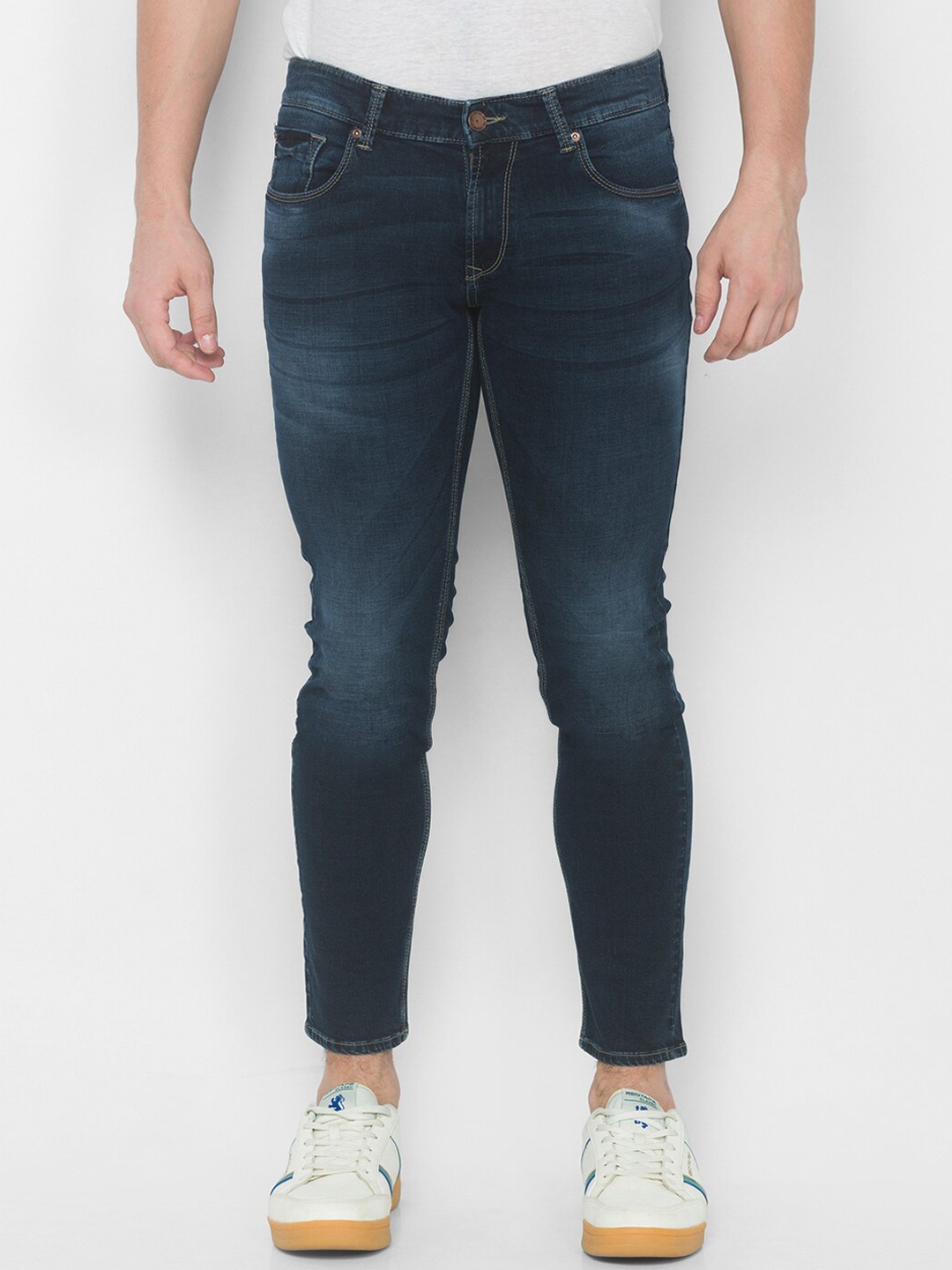 

SPYKAR Men Blue Skinny Fit Low-Rise Light Fade Jeans