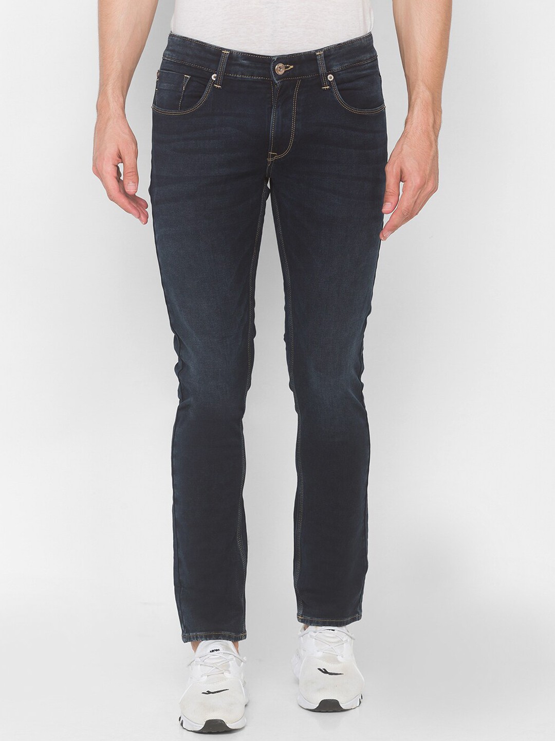 

SPYKAR Men Blue Cotton Low-Rise Jeans