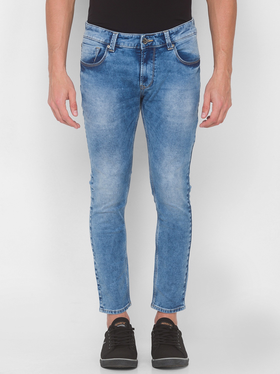

SPYKAR Men Blue Slim Fit Cotton Heavy Fade Jeans