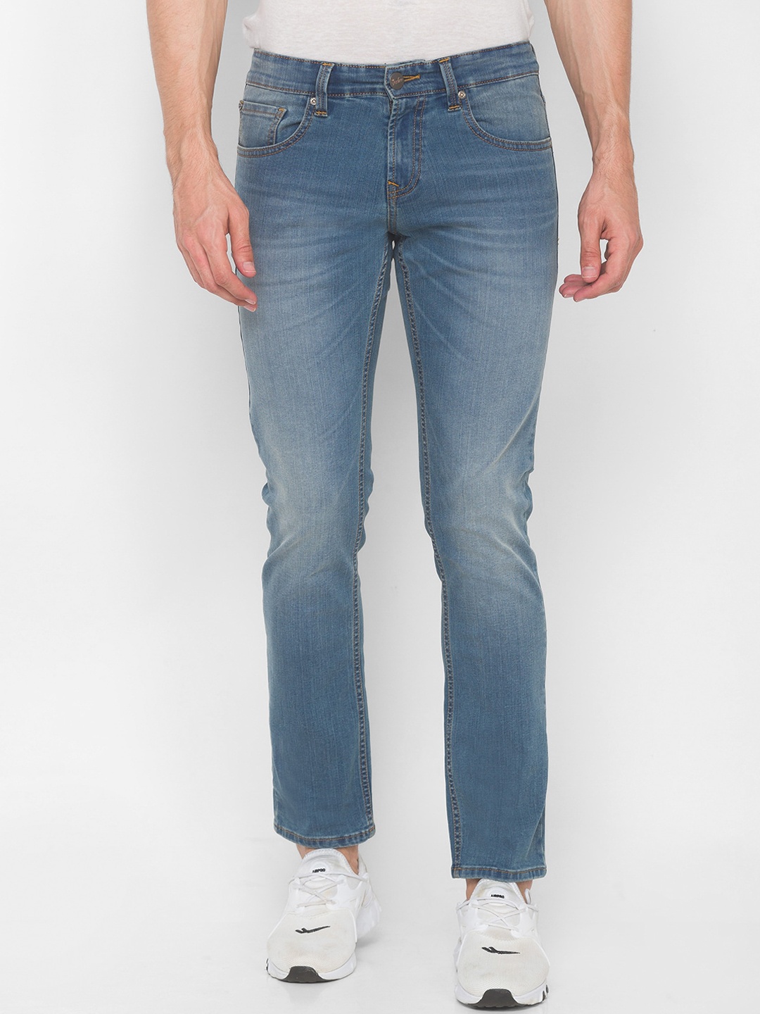 

SPYKAR Men Blue Relaxed Fit Heavy Fade Jeans