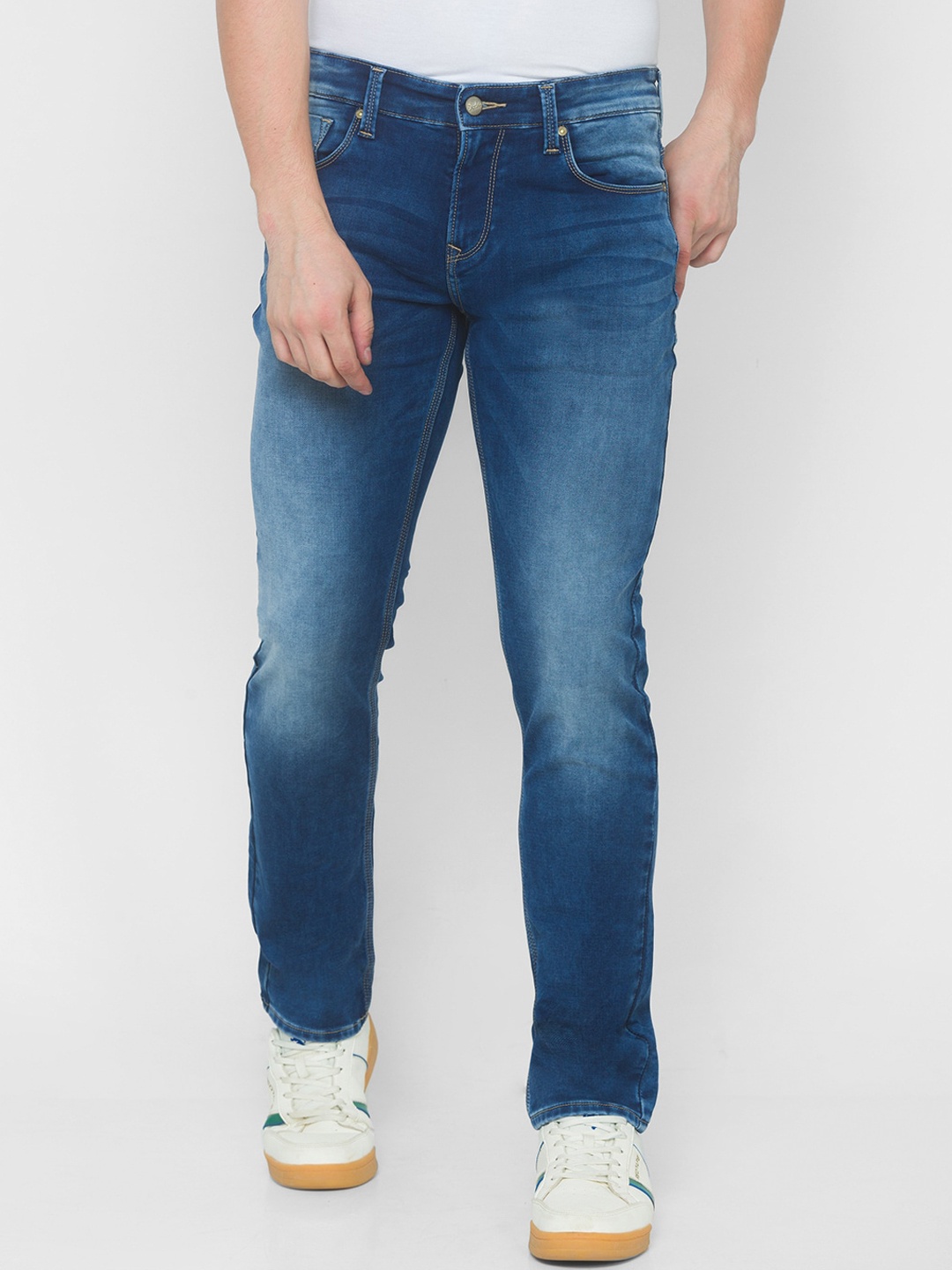 

SPYKAR Men Blue Relaxed Fit Heavy Fade Jeans