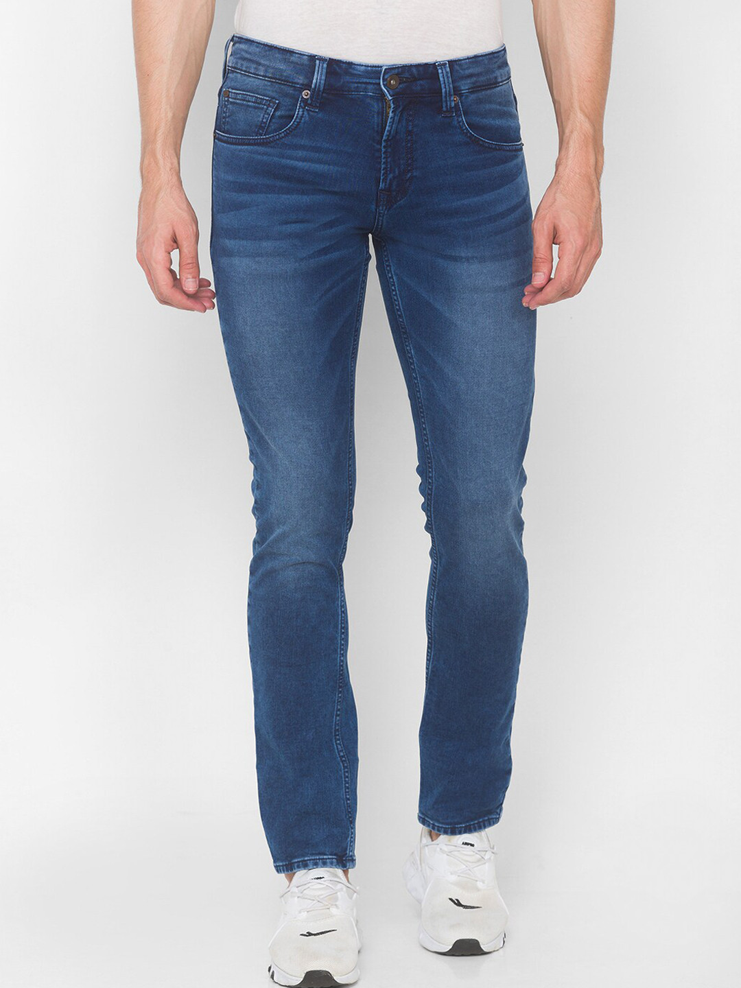 

SPYKAR Men Blue Relaxed Fit Light Fade Jeans