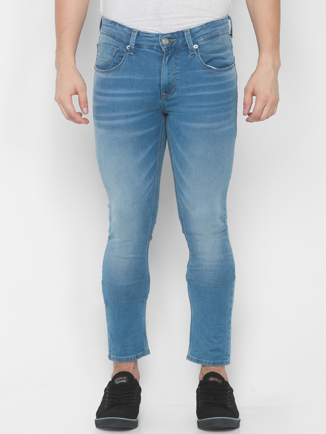 

SPYKAR Men Blue Skinny Fit Low-Rise Heavy Fade Jeans