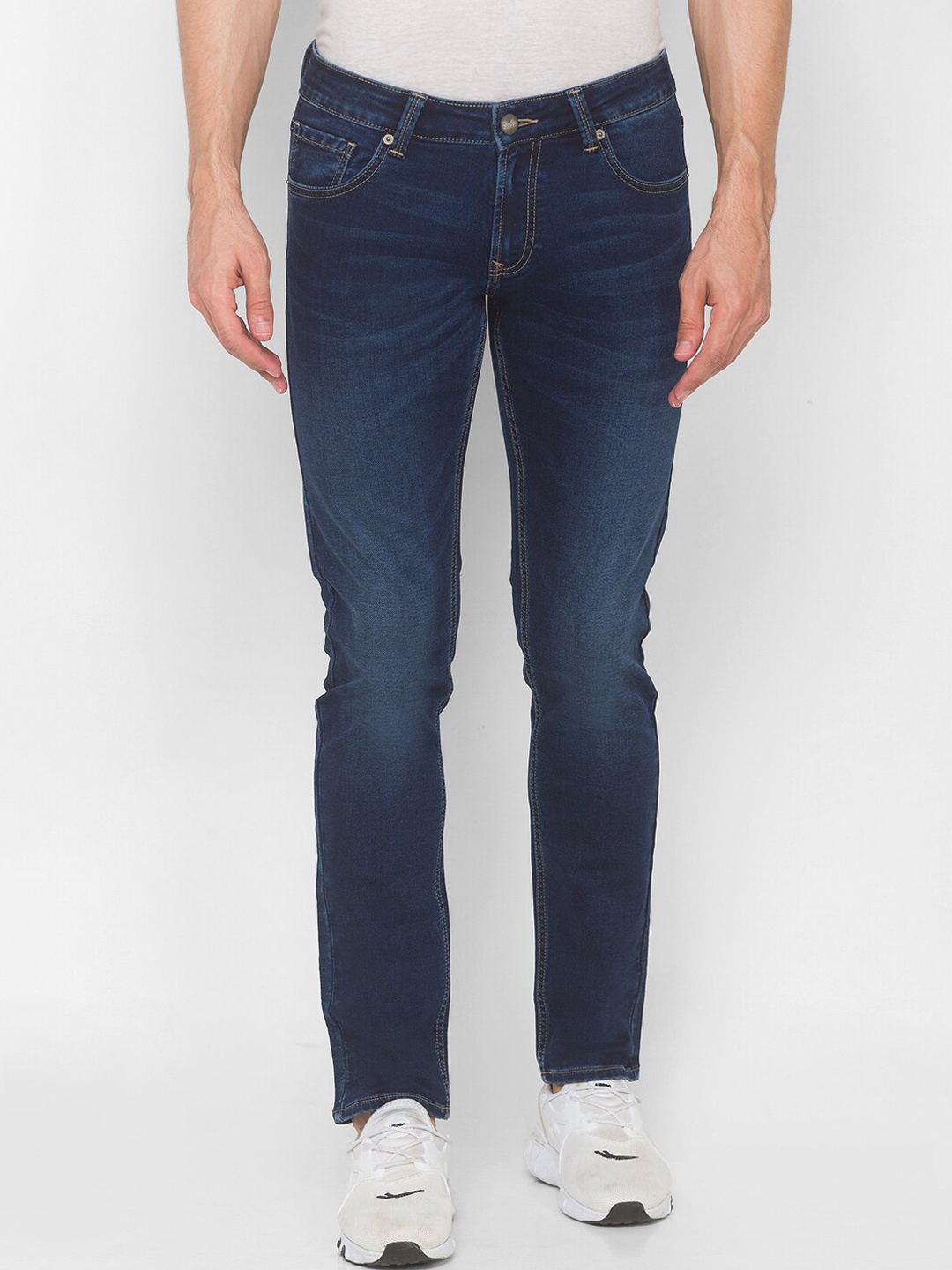 

SPYKAR Men Blue Low-Rise Light Fade Stretchable Jeans