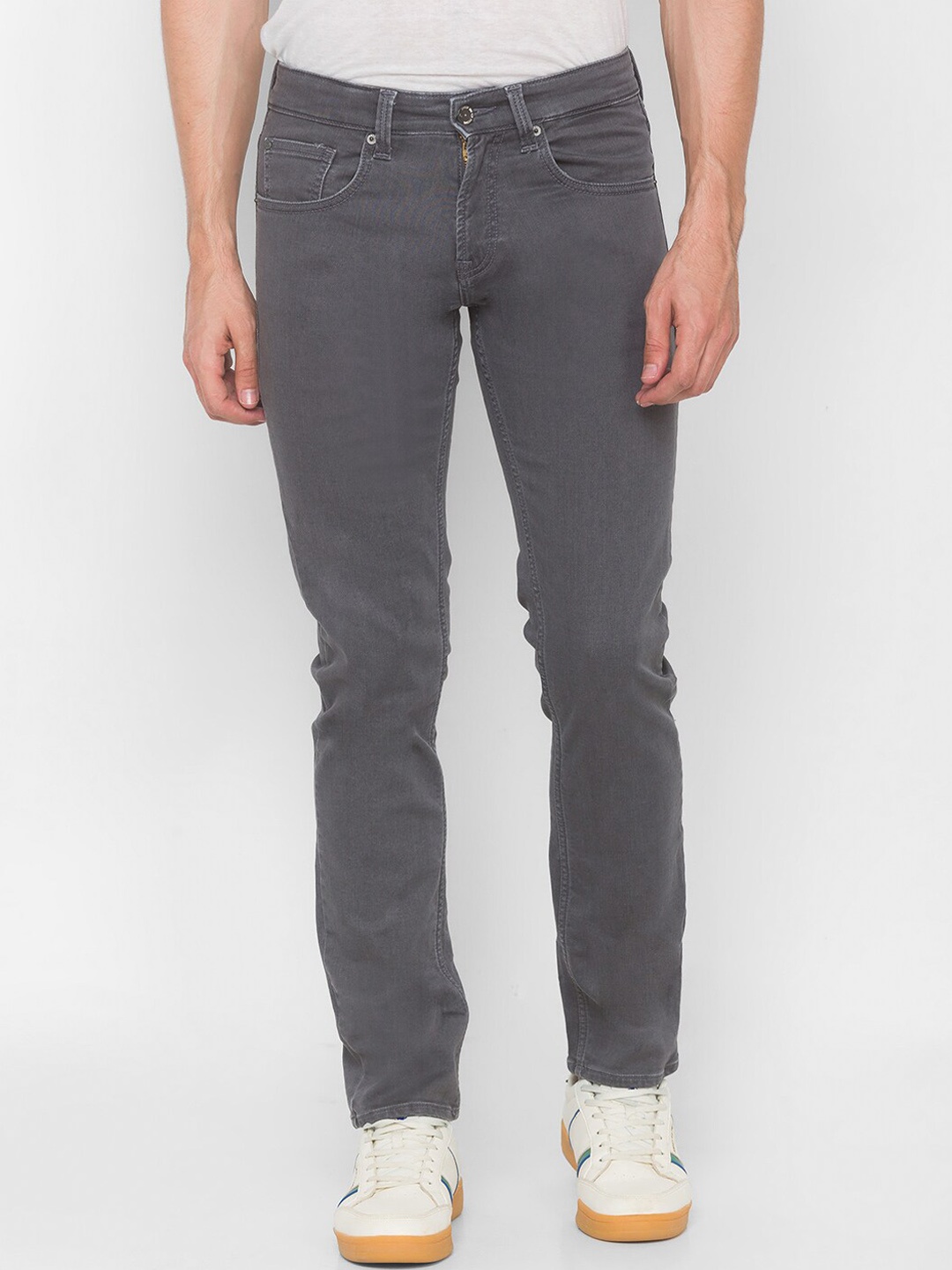 

SPYKAR Men Grey Relaxed Fit Jeans