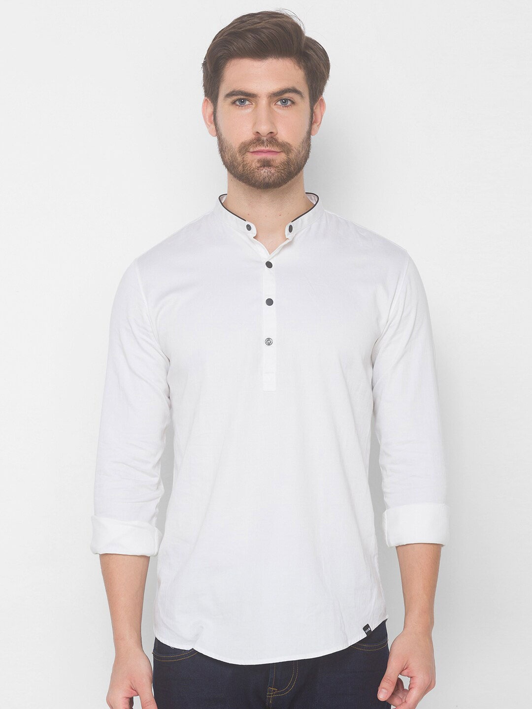 

SPYKAR Men White Casual Shirt