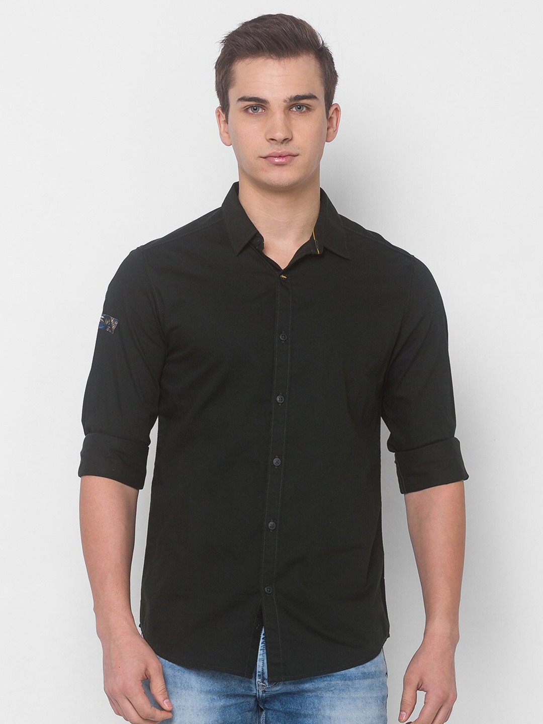 

SPYKAR Men Green Casual Shirt