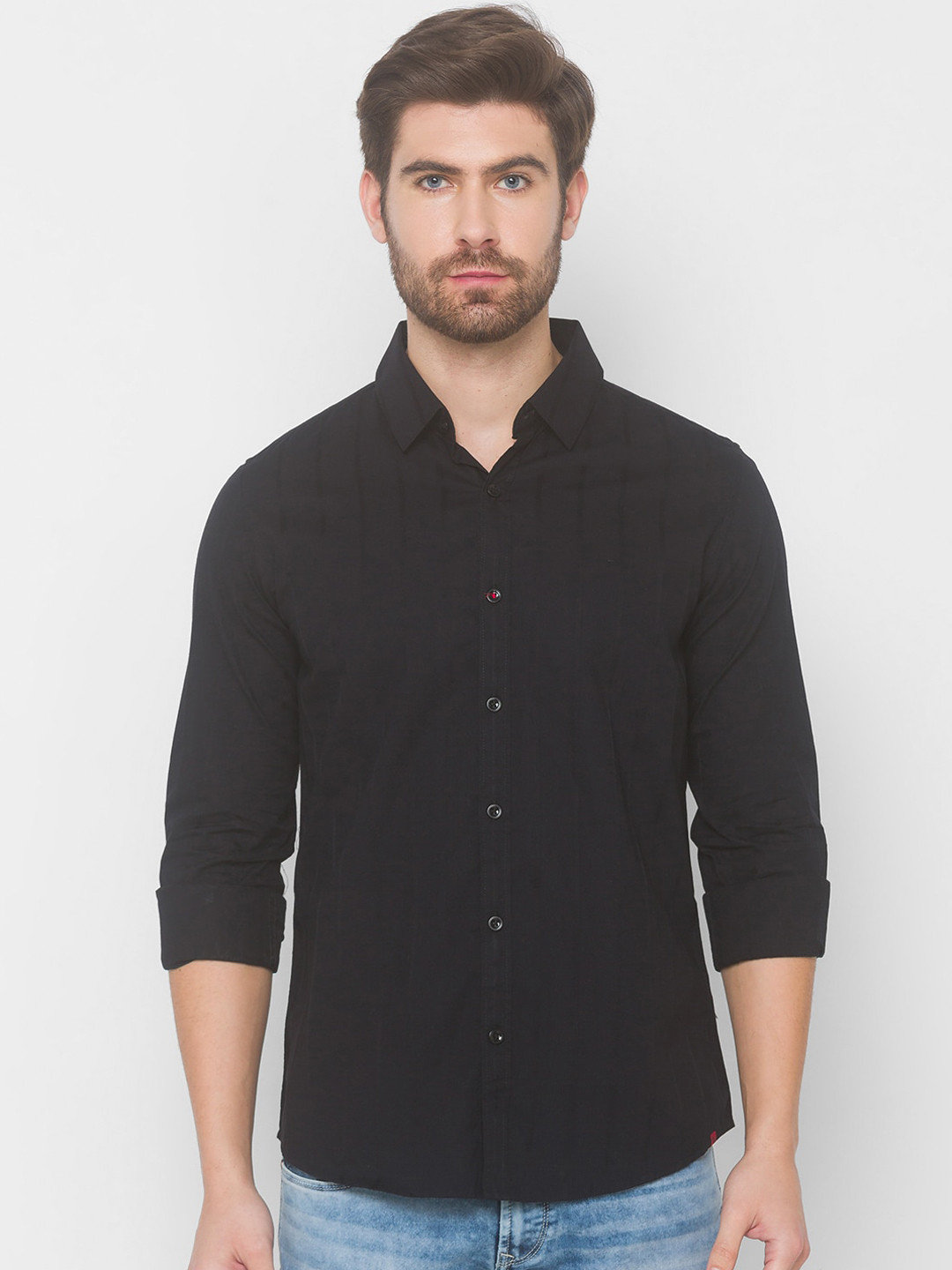 

SPYKAR Men Black Casual Shirt