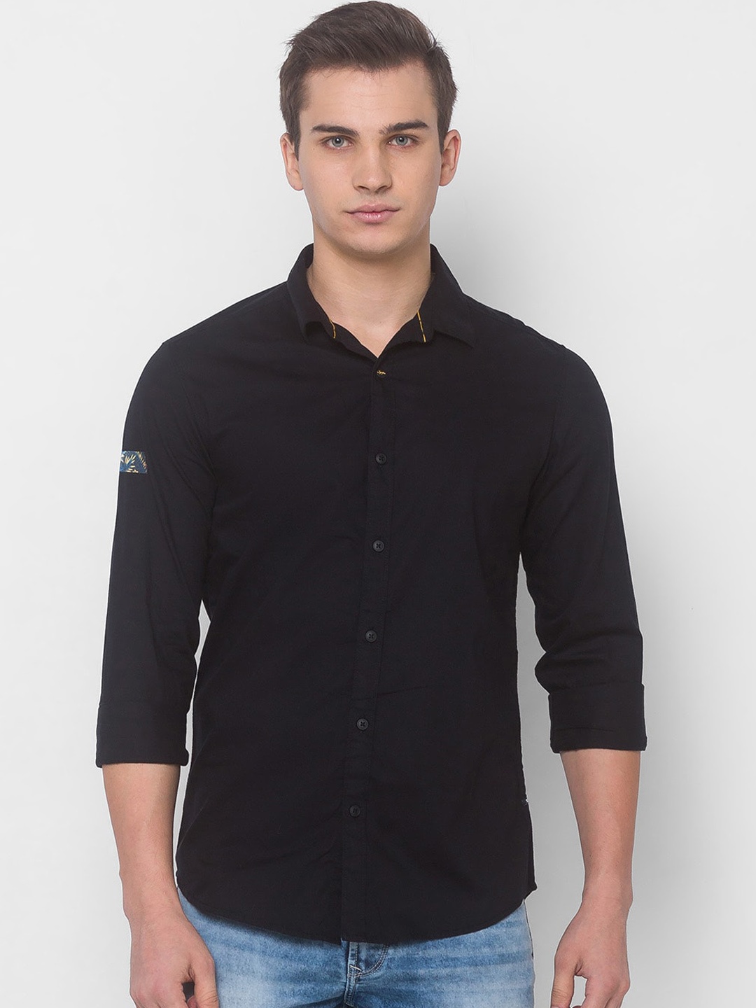 

SPYKAR Men Black Casual Shirt