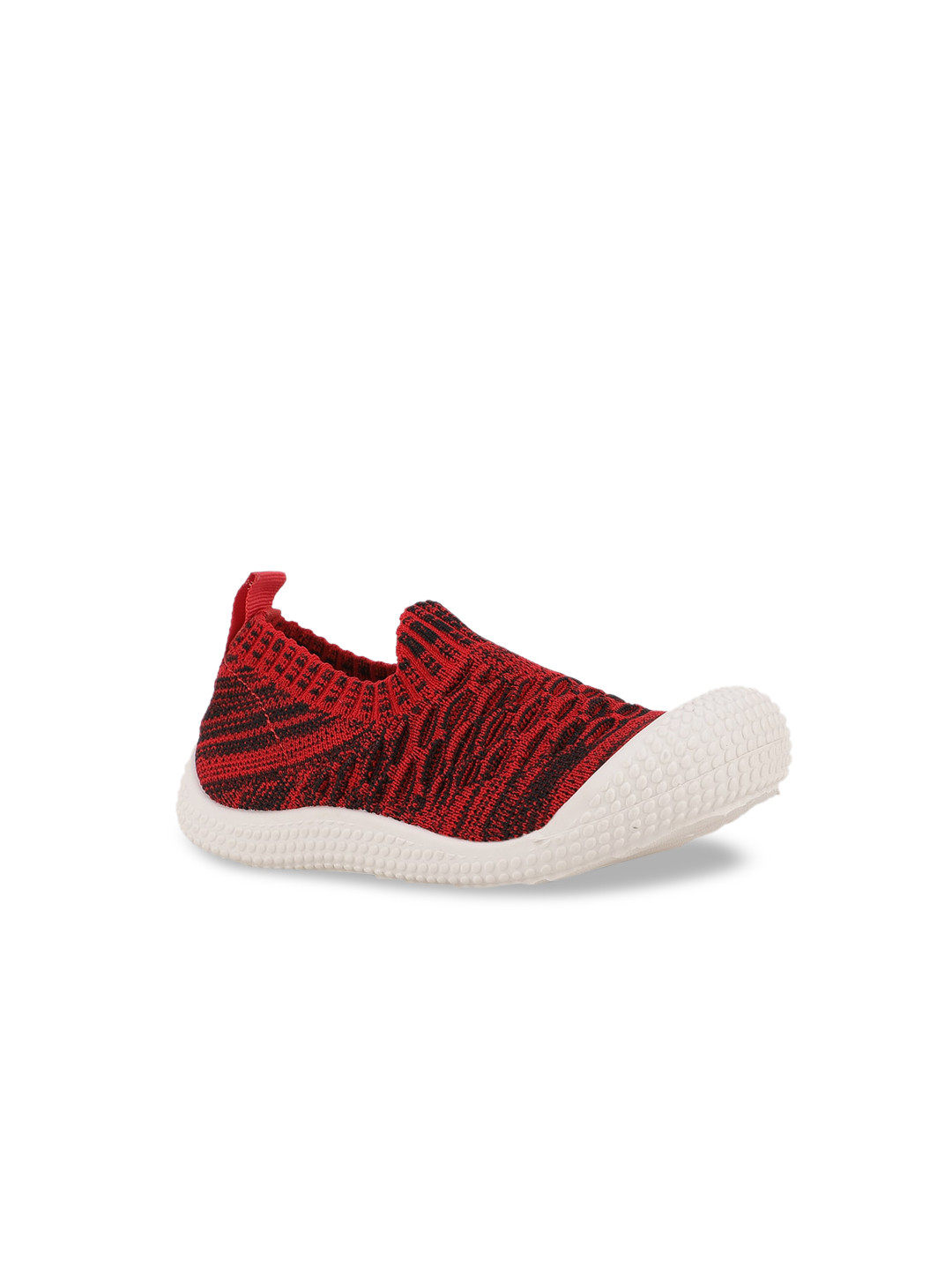 

Bubblegummers Girls Red Woven Design Slip-On Sneakers