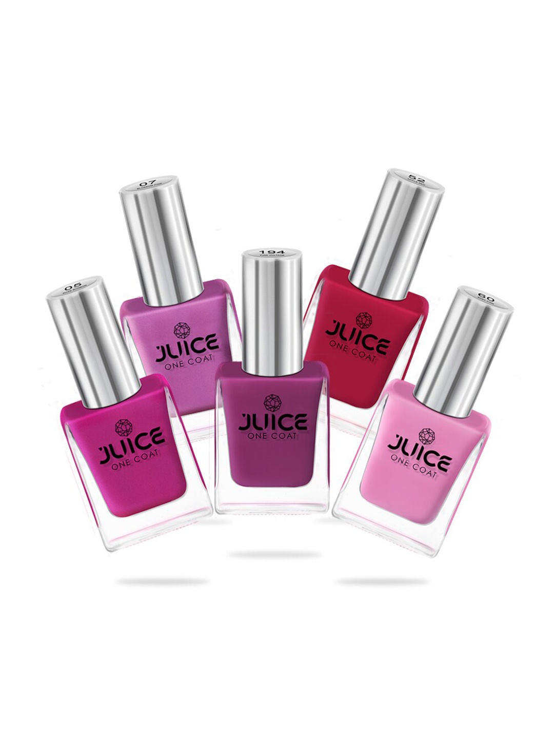 

JUICE Set Of 5 Nail Polishes, Pink