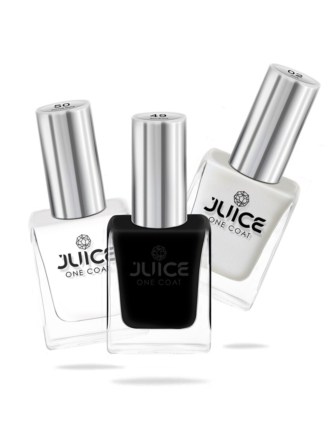 

JUICE Set Of 3 Cruelty-Free Nail Polish, White