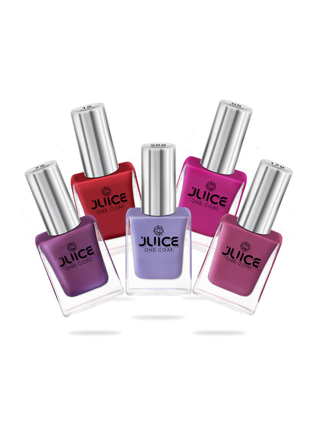

JUICE Set Of 5 Nail Polishes, Pink