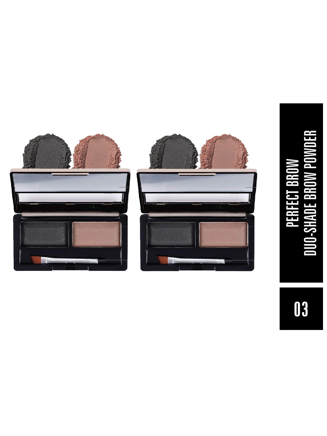 

MATTLOOK Set of 2 Eyebrow Powder Palette - Shade 03, Black