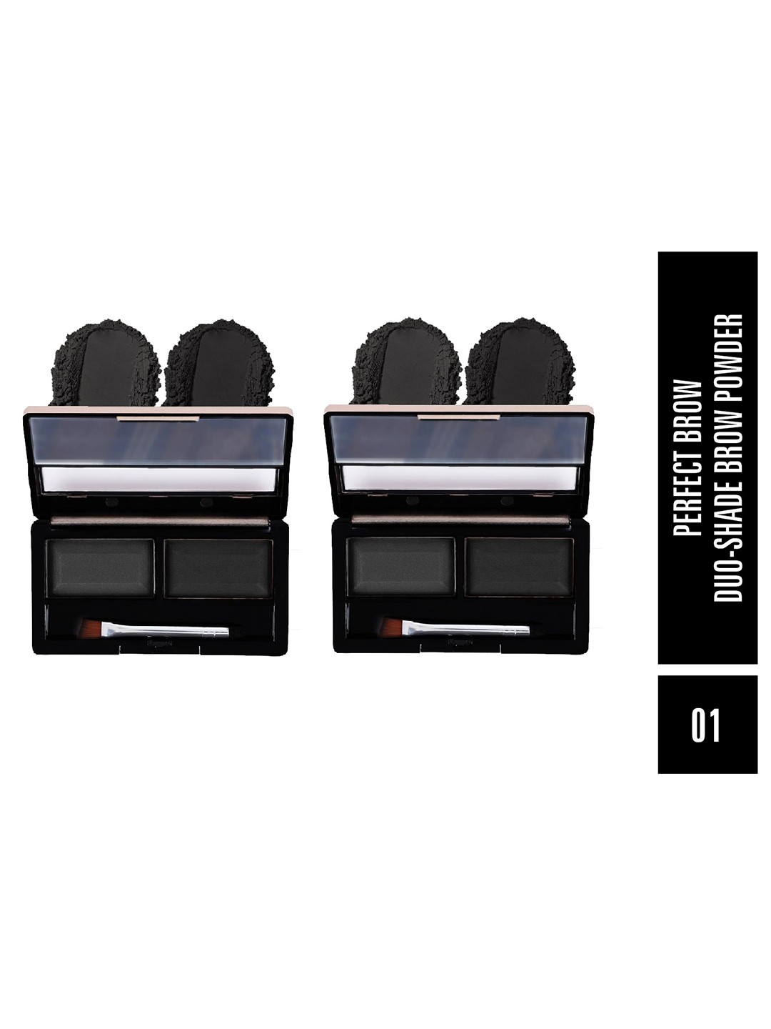 

MATTLOOK Set of 2 Eyebrow Powder Palette - Shade 01, Black