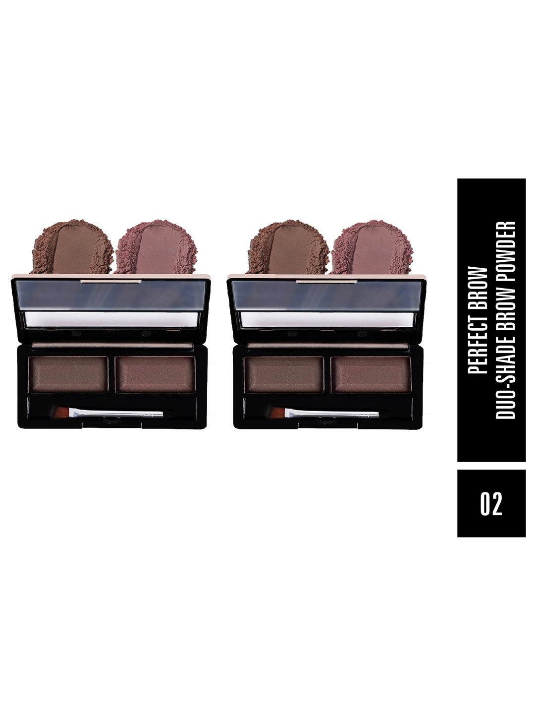

MATTLOOK Set of 2 Eyebrow Powder Palette - Shade 02, Brown
