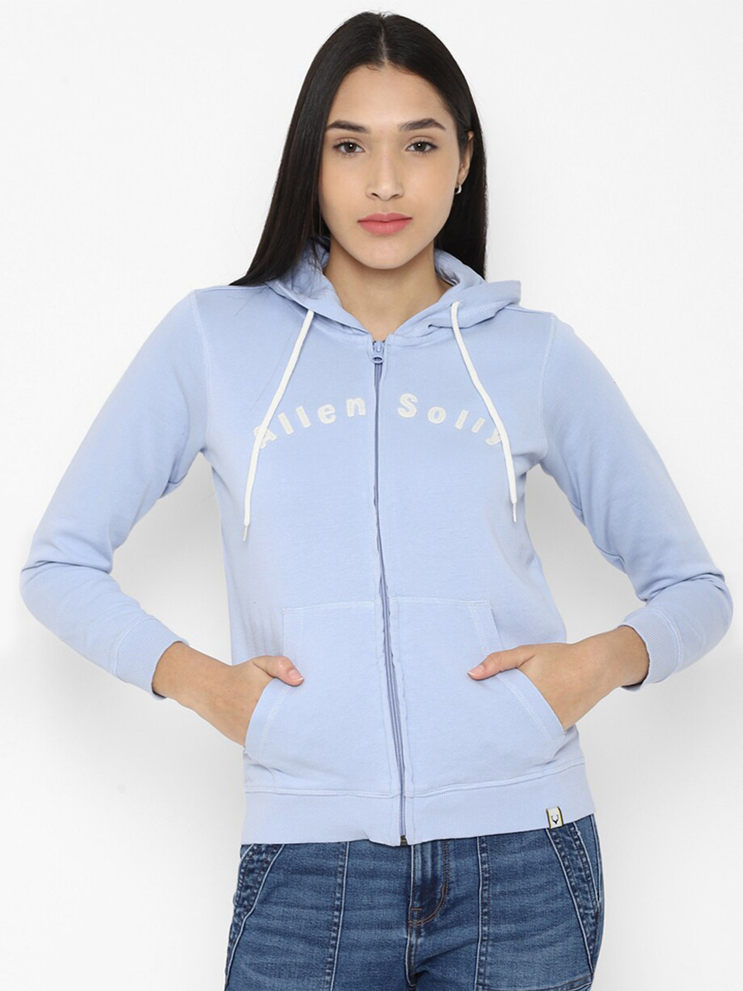 

Allen Solly Woman Women Blue Hooded Sweatshirt