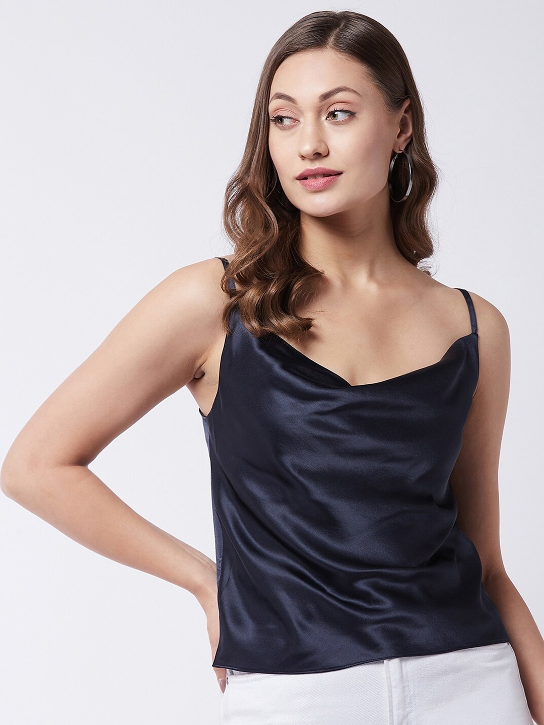 

MAGRE Blue Solid Top