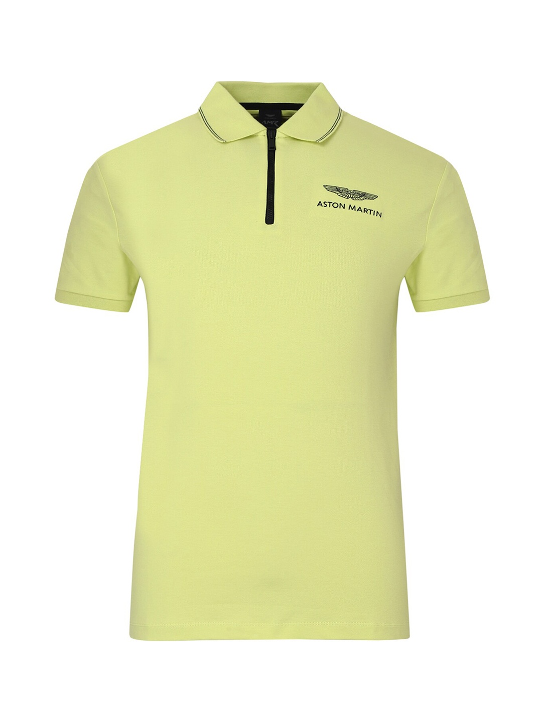 

HACKETT LONDON Men Yellow Polo Collar Applique T-shirt