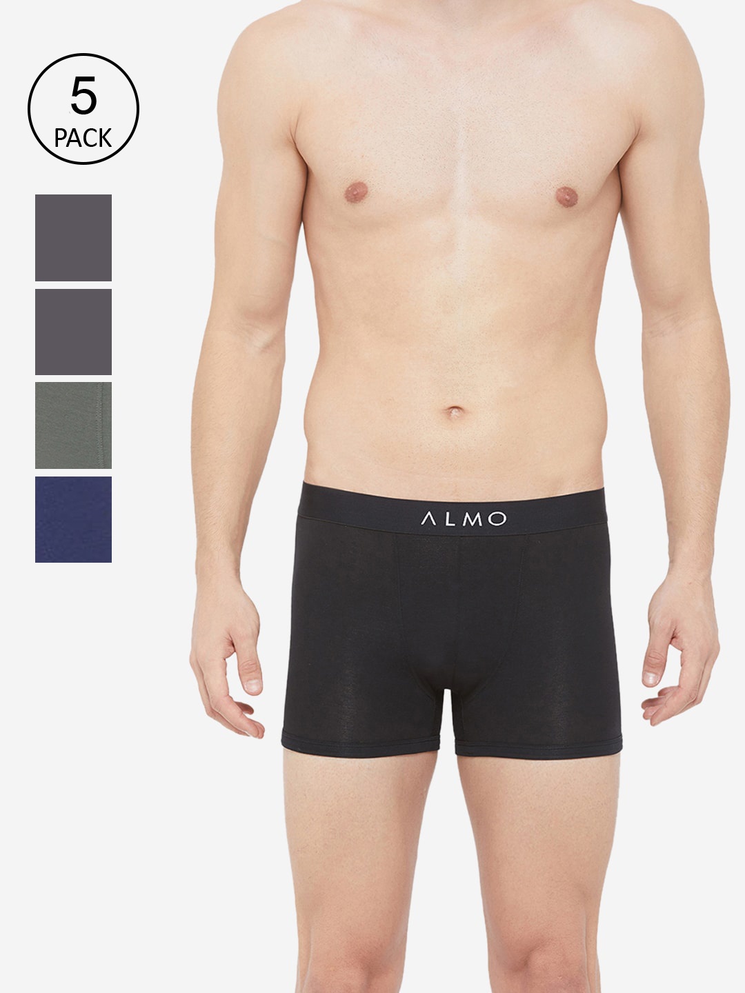 

Almo Wear Men Set of 5 Trunk - OC-T-BGGBLAG, Multi