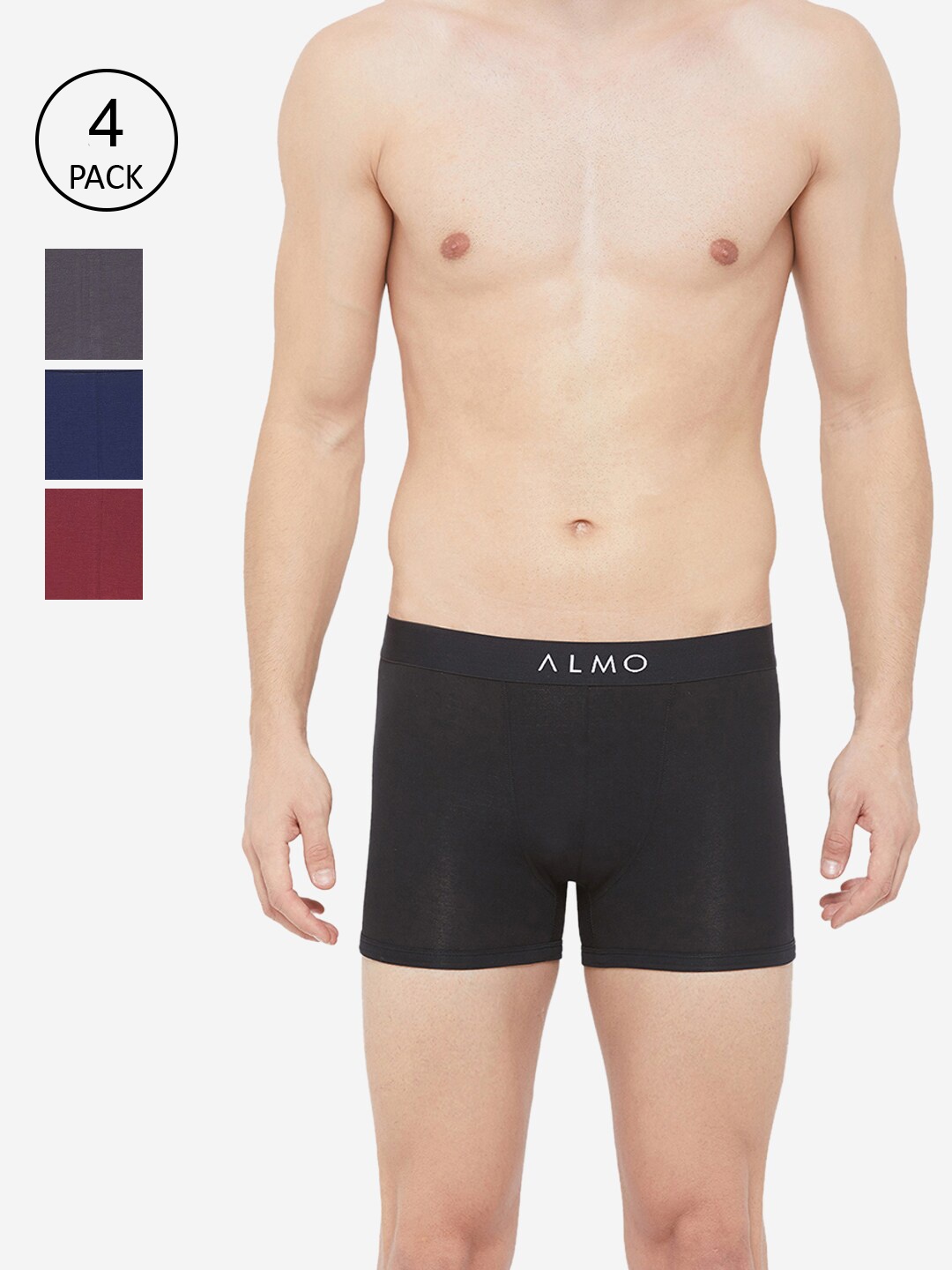 

Almo Men Pack Of 4 Organic Cotton Trunks, Multi