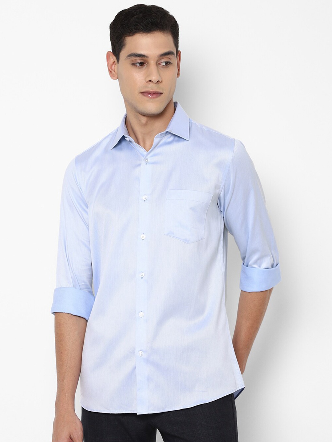 

Allen Solly Men Blue Slim Fit Casual Shirt