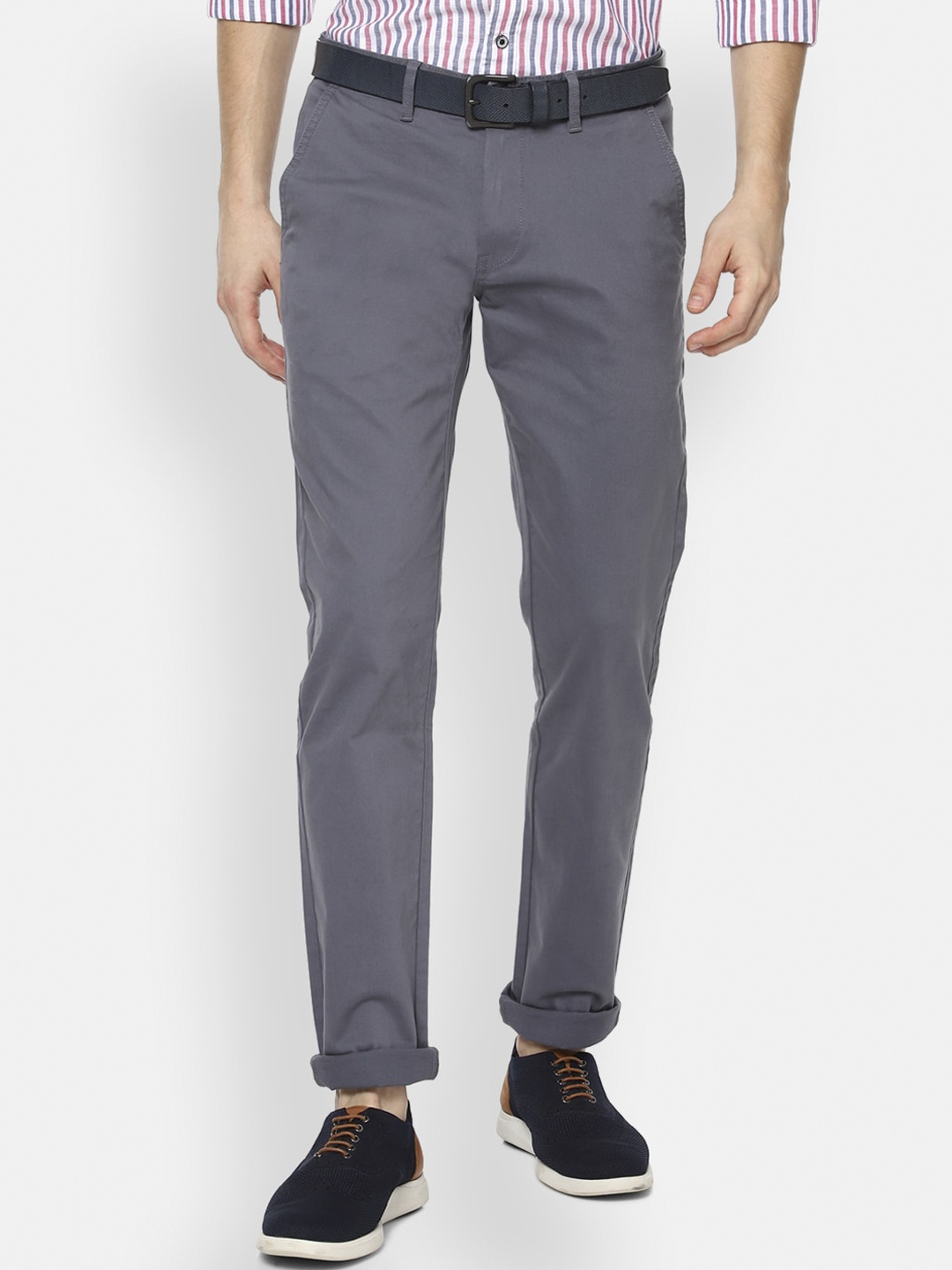 

Van Heusen Sport Men Navy Blue Slim Fit Trousers