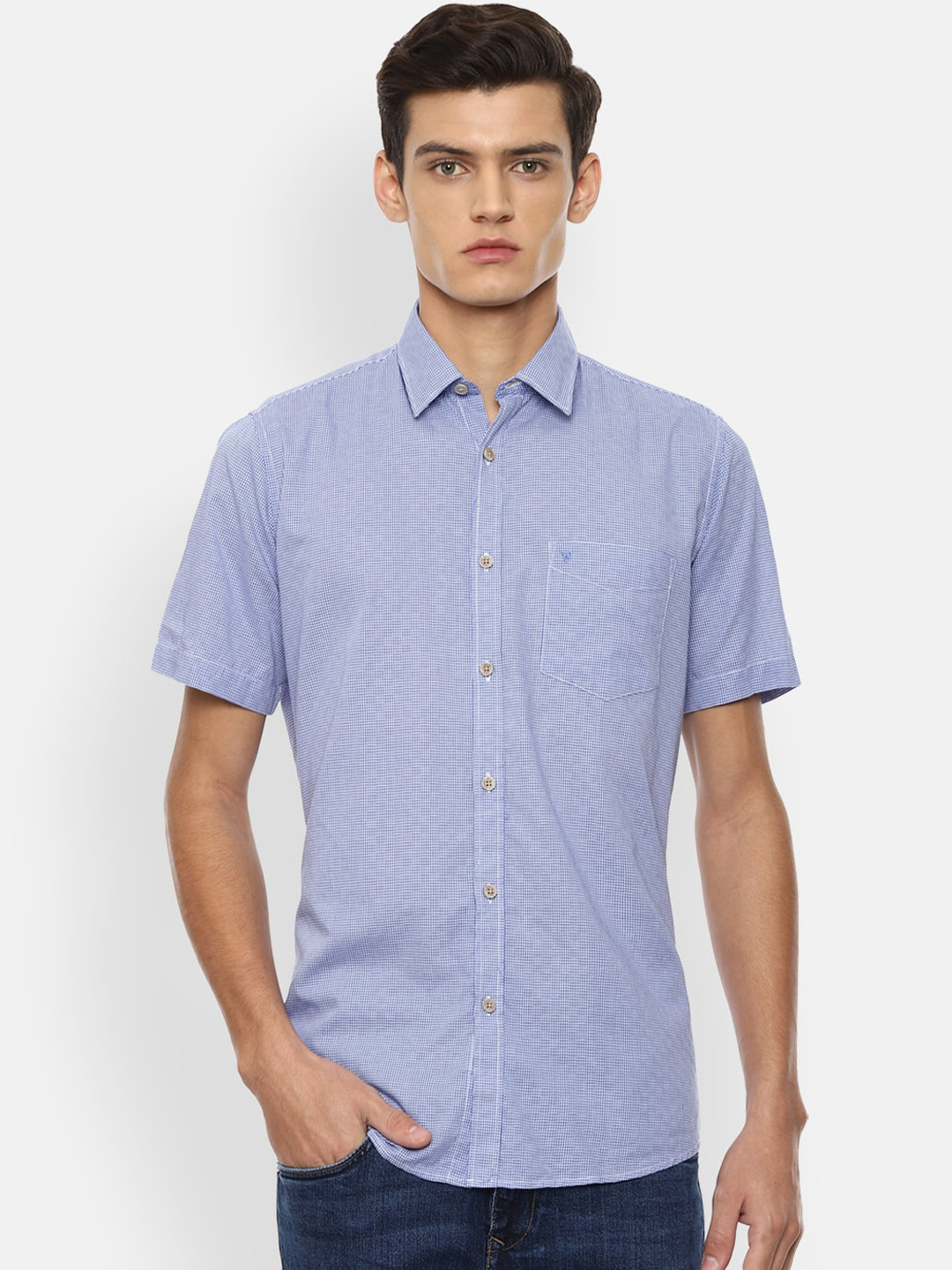 

Van Heusen Sport Men Blue Slim Fit Casual Shirt