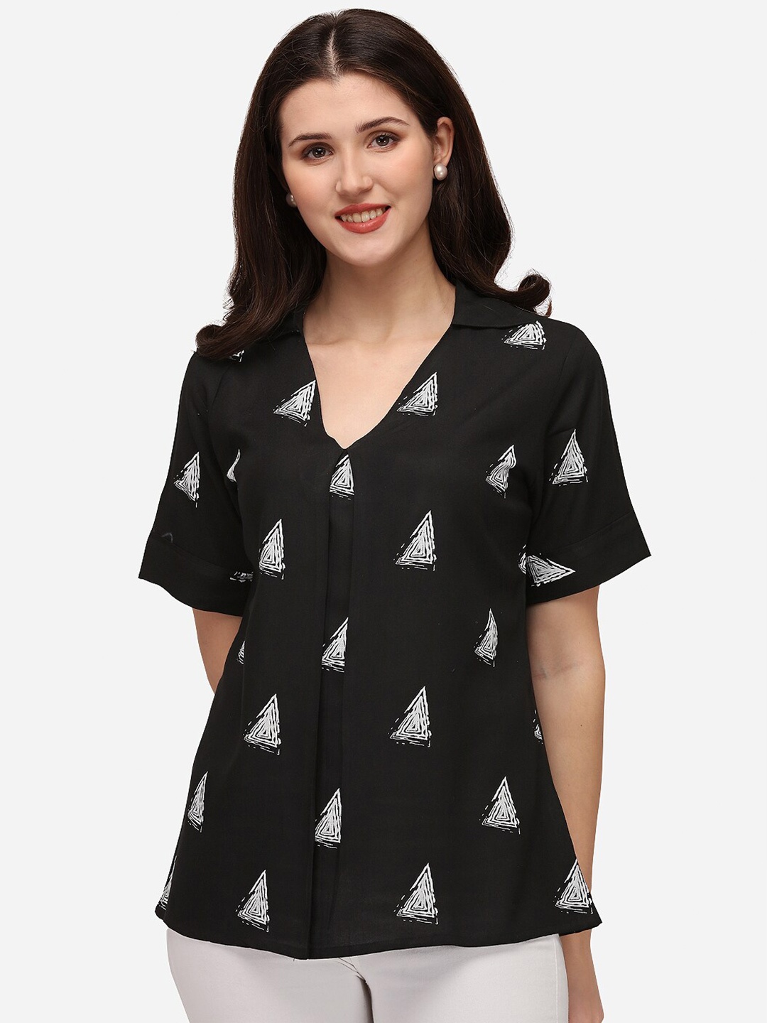 

Smarty Pants Black Print Top