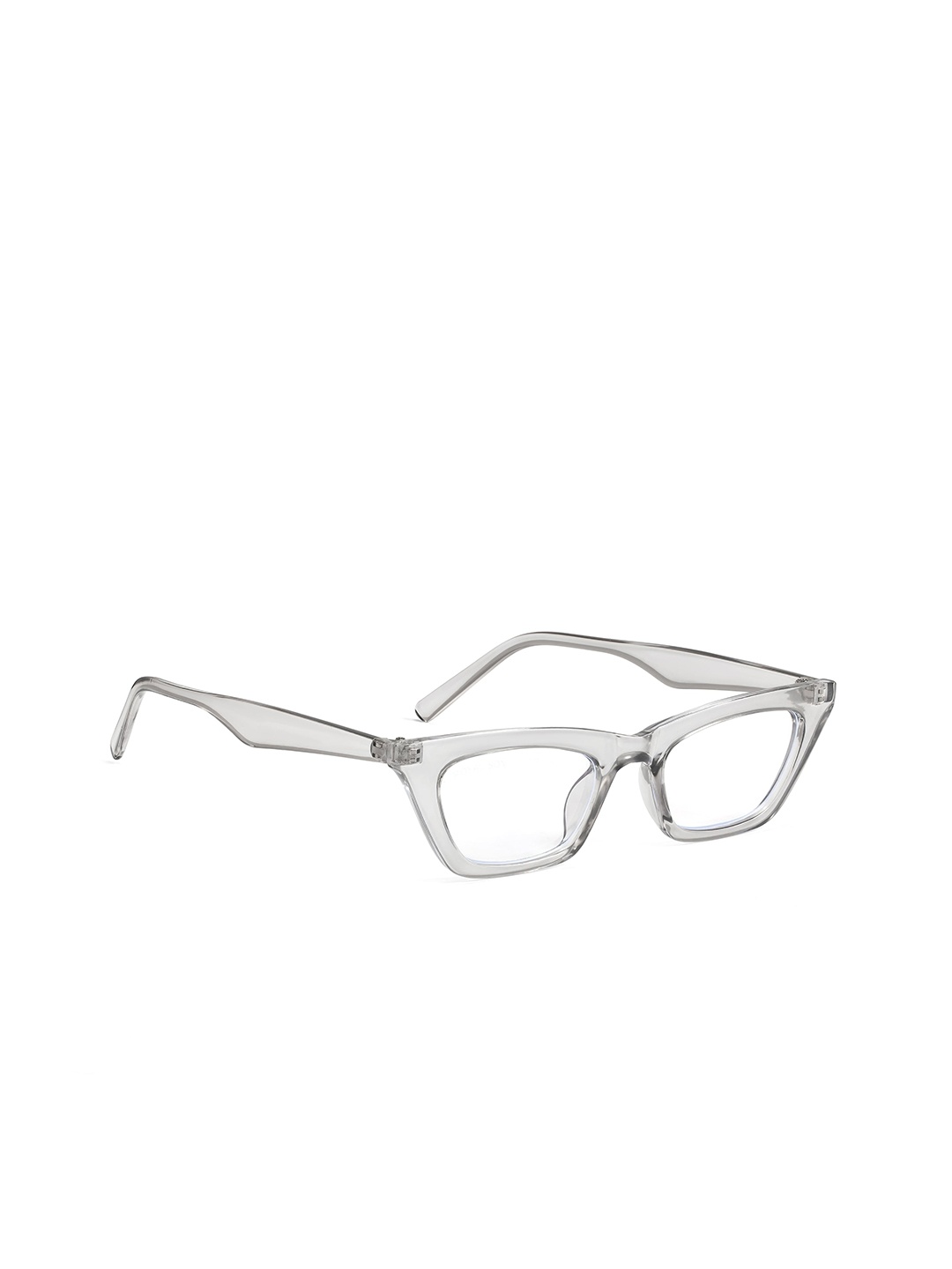 

ROYAL SON Women Clear Lens & White Cateye Sunglasses with UV Protected Lens CHIWM00125-C2, Transparent