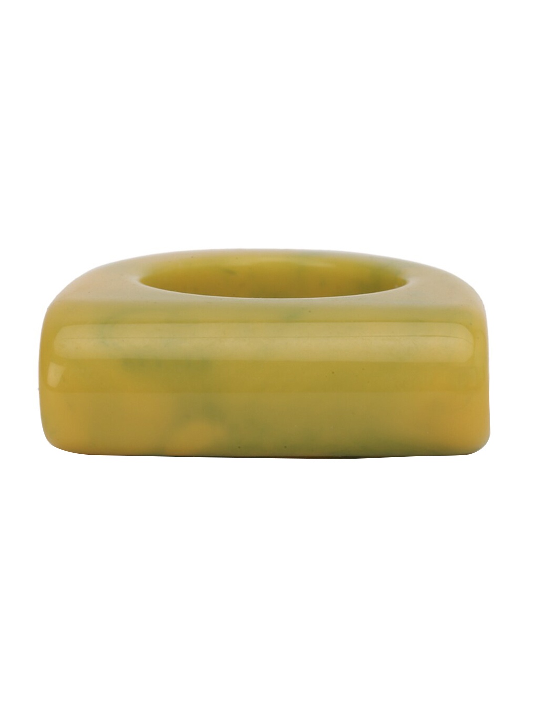 

FOREVER 21 Women Mustard Yellow Resin Finger Ring