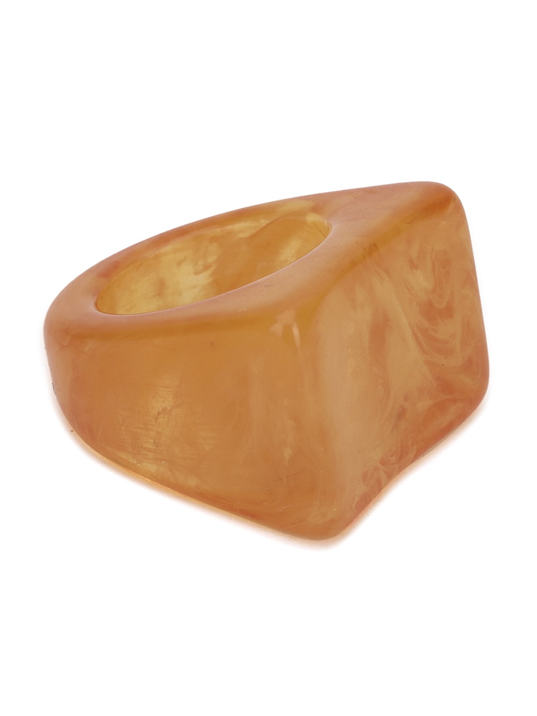 

FOREVER 21 Orange Marble Pattern Resin Finger Ring