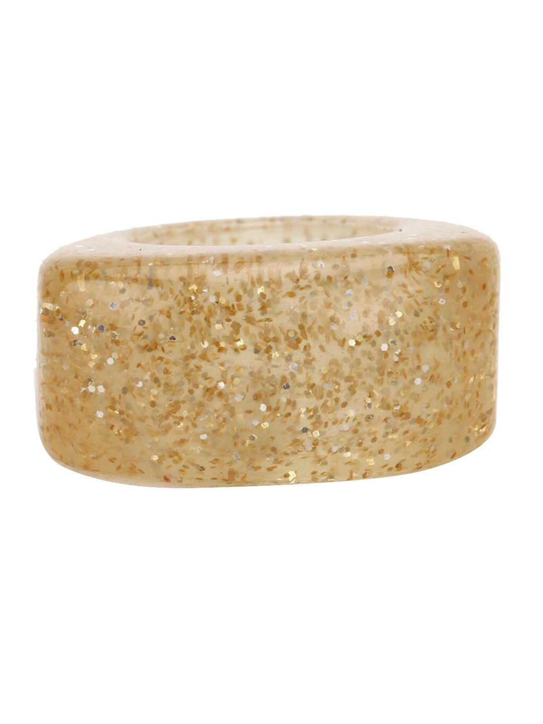 

FOREVER 21 Gold-Toned Embellished Resin Finger Ring