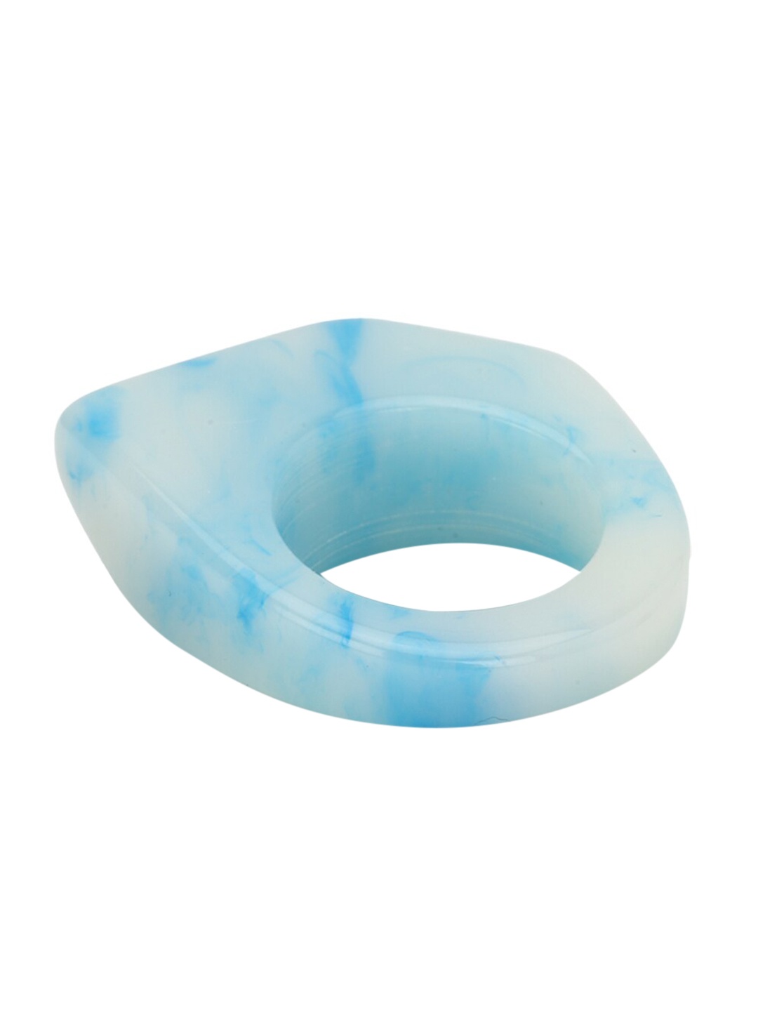 

FOREVER 21 Blue Patterned Resin Finger Ring